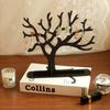 Retro Earring Tree Wooden Jewelry Storage Racks Creative Branch-shaped Wooden Ornaments Home Desktop Jewelry Display Stand