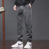 Men's Velvet Lyocell Sweatpants: Comfortable, Casual, Loose Leggings for Spring and Autumn