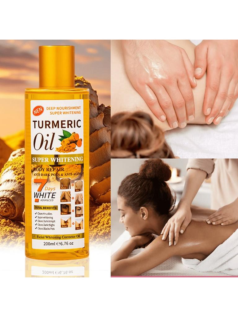 Turmeric Massage Oil for Body Ginger Aromatherapy Essential Oil for Meridian Therapy and Gua Sha