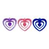 Cute Love Heart Keychain Car Key Chain Ring Heart Pendant Keyrings Party Favor for Handbag Purses Bag Wallet-Decoration