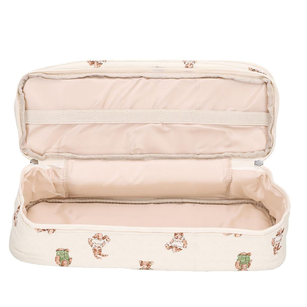 Hair Tools Bag Fit for Shark Flex Style Hair Dryer Double Layered Shakeproof Hair Tools Travel Bag Cute Bear Pattern