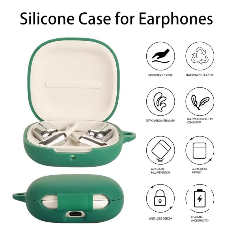 Headphone Cover Shockproof Soft Wrap Case Skin Antiscratch Guard Washable Housing Shell Enhancing Grip for Open Earphone