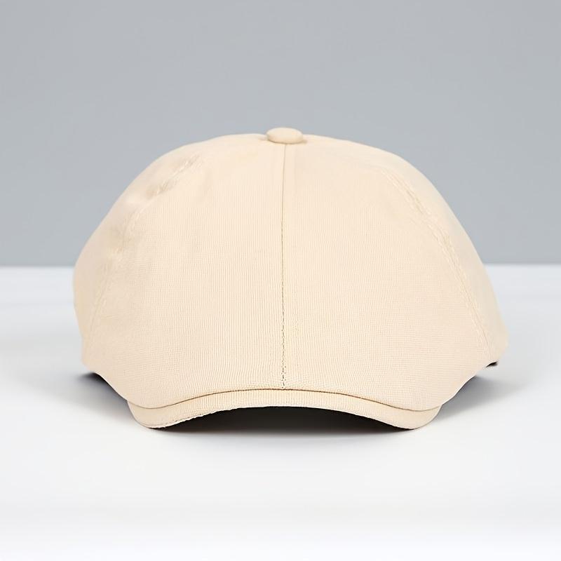 Vintage Newsboy Cap - Bucket Hat with Button Closure - Lightweight Non-Stretch Formal & Everyday Hat for Men & Women - Sleek Design Cap