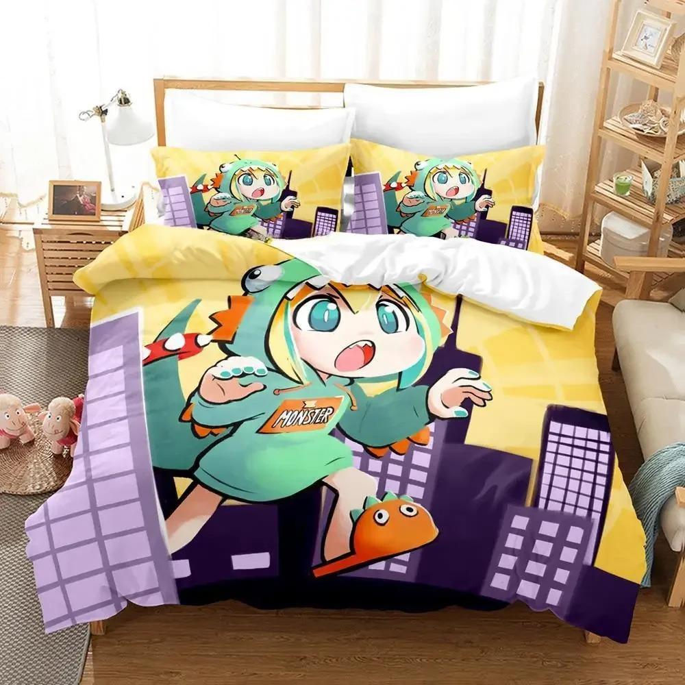 

Elegant Comfortable New Pikamee Size Bed Adult Kid Bedroom Sets 3D Print Anime Single Twin Full Queen King Quilt Comforter (quilt)-EU Single(135*200cm)3pcs