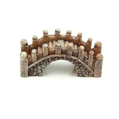 2er Pack Mini Brücke Miniatur Landschaft Feengarten Terrarium Dekor Werkzeug für Garten Basteln Heimdekor