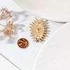 Vintage Minimalist Angel Eye Rhinestone Brooch, French Devil Eye Brooch for Women