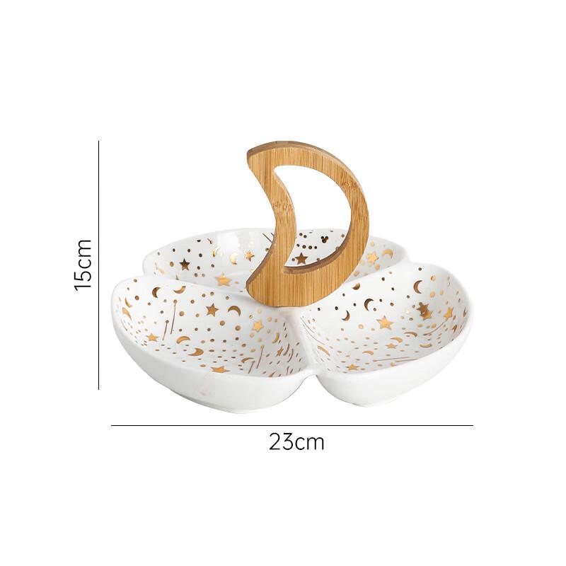 Qianxing Ceramic Sectioned Serving Platter