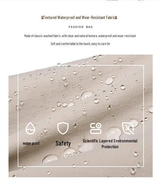 Korean Style Women's Washable Fashion Bag - Large Mommy Shoulder, Travel Backpack, Casual Crossbody