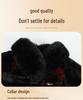 Winter Velvet Jacket with Fur Collar for Seniors - Thick, Loose Faux Mink Cotton-Padded Coat for Moms and Grandmothers