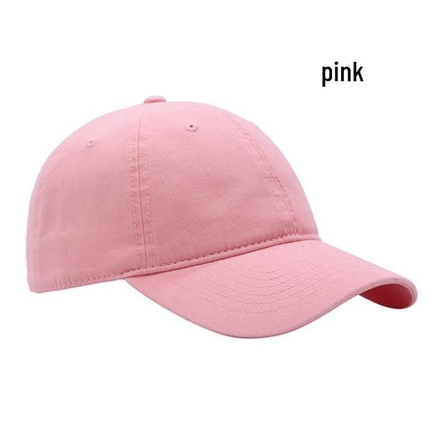 Custom Embroidered Light Color Baseball Cap with Duckbill and Deep Crown for Large Head Sizes