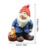 Small Gnomes Figurines 9 Pieces Resin Dwarf Figurine Fairy Garden Gnomes Sculpture For Indoor Outdoor Lawn Shelf Table Yard