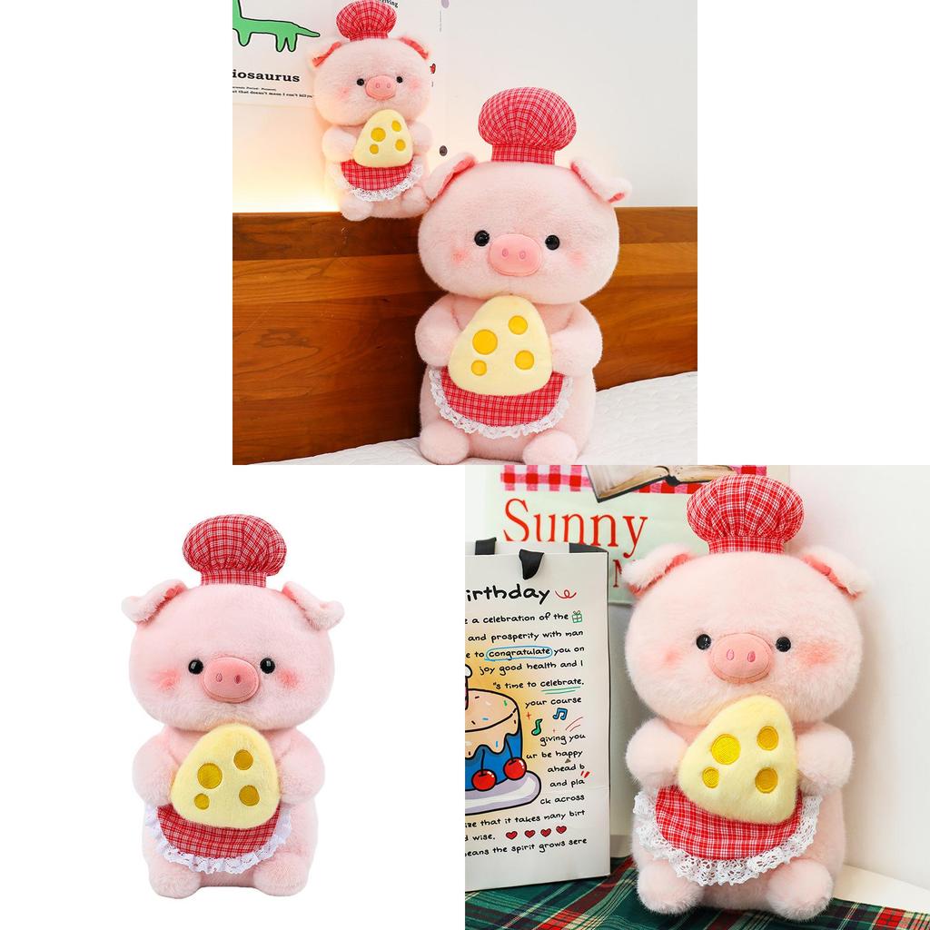 Cheese Pig Plush Toy With Long Pile Material For Kids And Gift Giving