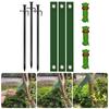 Green Recyclable Ground Stake Dowels Set 30cm Size Iron Nylon with 40cm Straps for Flexible Outdoor Use Long Lasting