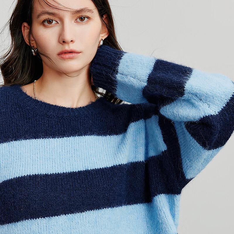 Chuyu Damen-Strickpullover mit Retro-Streifen, Herbst 2025