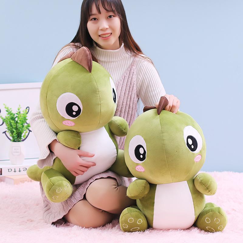 28-56cm Adorable Large Eyes Dinosaur Plush Doll Cartoon Stuffed Animal Dino Toy Gentle Sleep Pillow Xmas Present