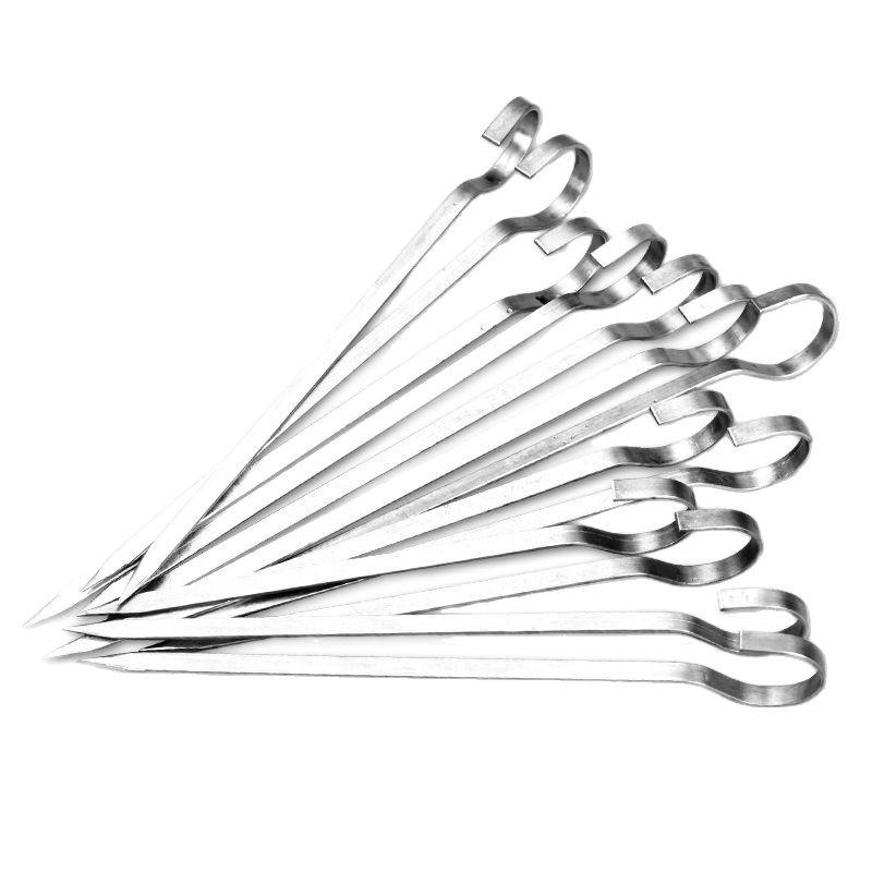 Food-Grade 304 Stainless Steel 9-Shaped Hook Skewers for Grilled Meat In Oven