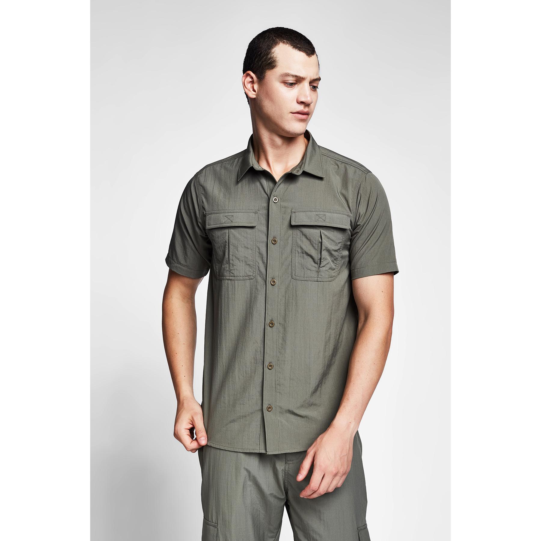 

Lescon 20Y 1153 Мужская уличная рубашка с коротким рукавом