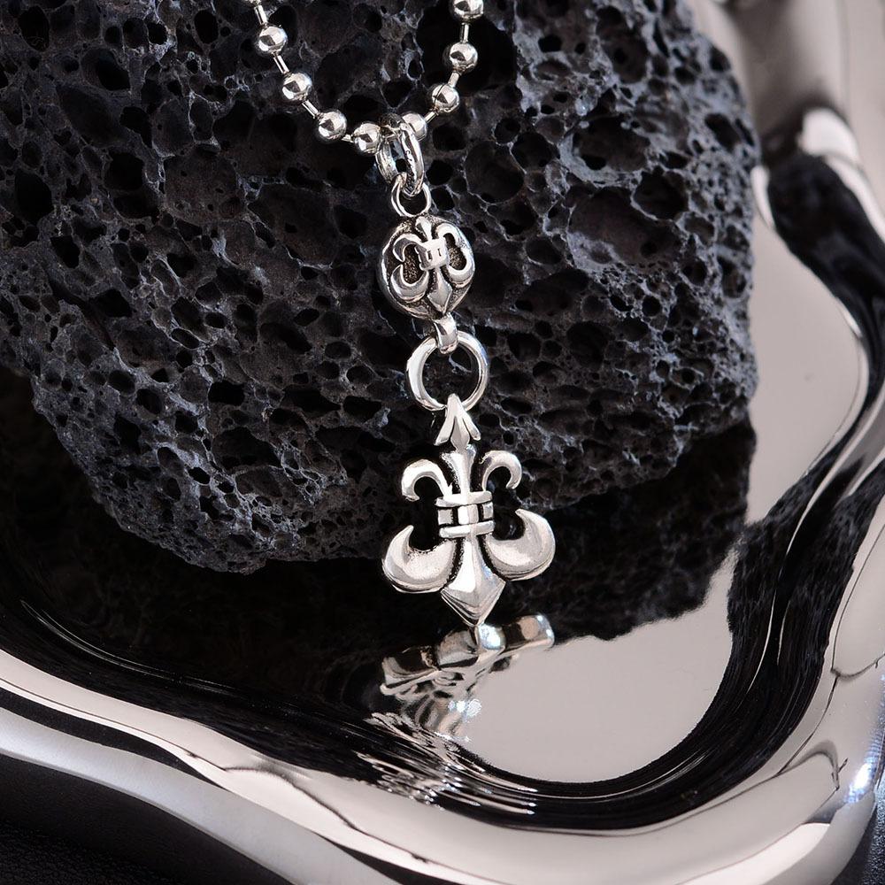 Pin Cross Pendant Necklace Niche Light Luxury High-End Flash Trading Zircon Paper Clip Clavicle Chain Accessories