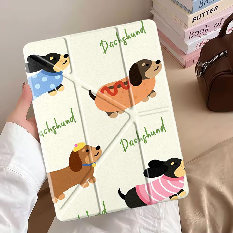 Tablet Case For iPad Mini 6 7 Air 4 5 M3 M2 1 2 M4 11inch Pro 11th 10th 9th 8th 7th 12.9inch Pro 2025 Holder Cover Cute Dog Cool