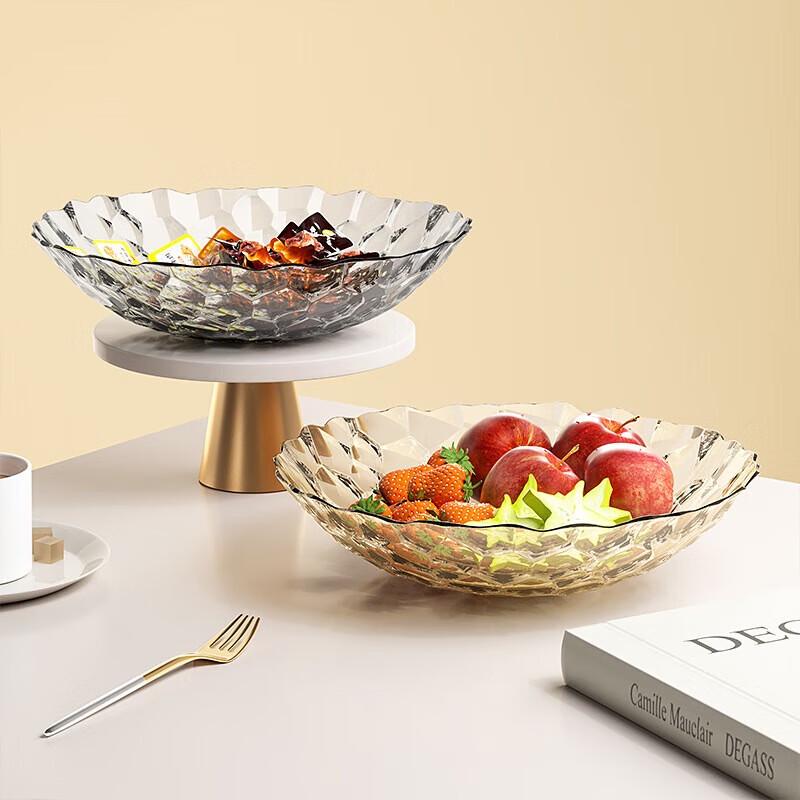 Elegant Crystal Salad & Fruit Plate