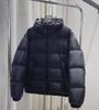 Black short down jacket women's winter new small thickened white goose down bread jacket