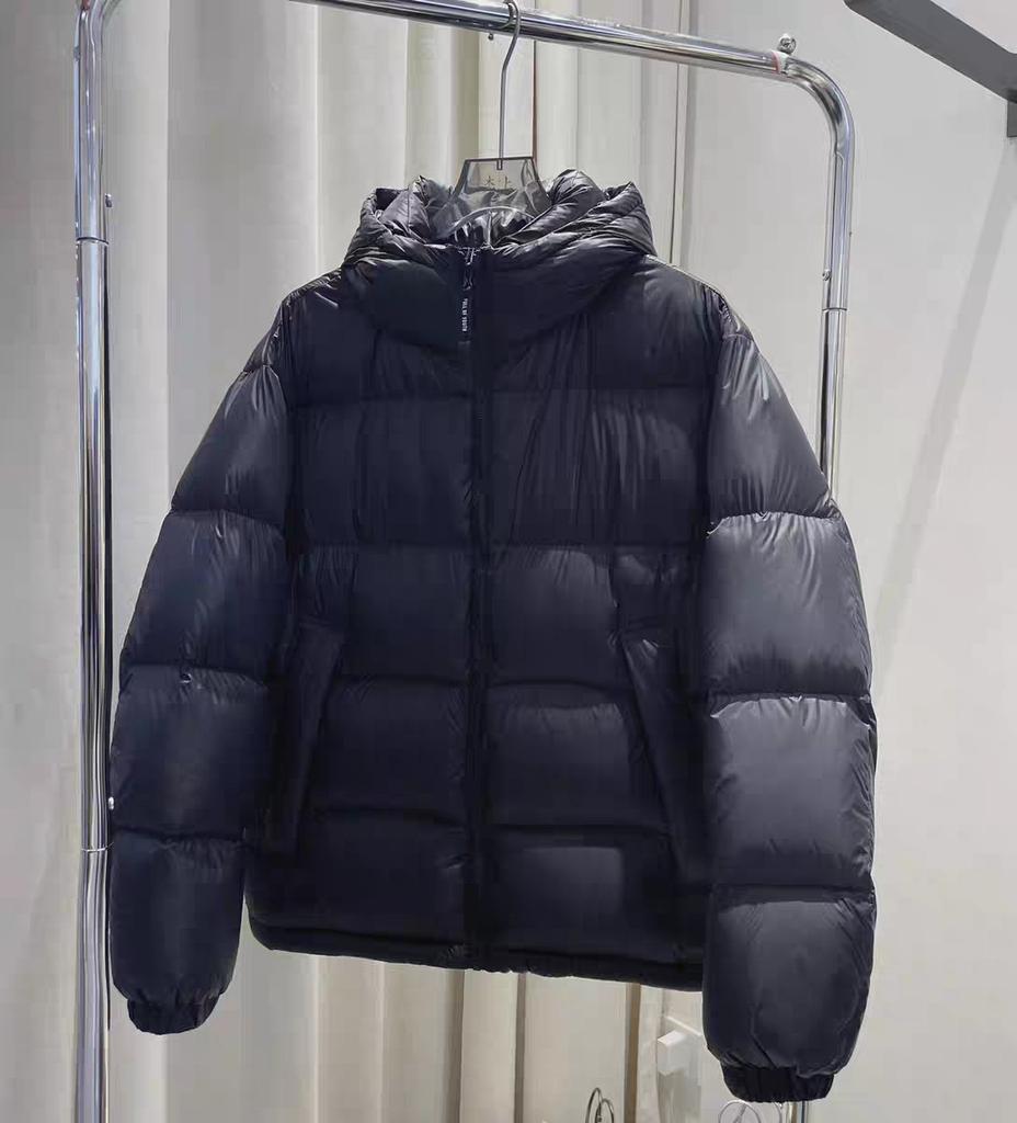 Black short down jacket women's winter new small thickened white goose down bread jacket