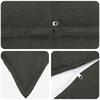 Cushion Cover 6 pcs HOUTEN Dark Grey 50 x 70 cm Faux Linen
