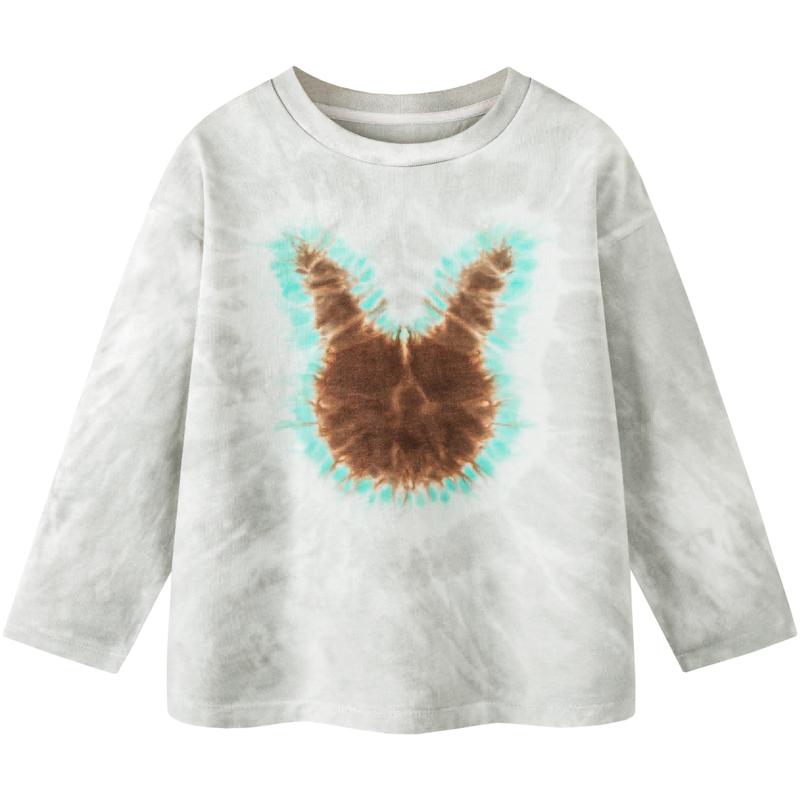 Minibala Jungen Langarm Tie-Dye Baumwoll-T-Shirt