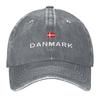 2026 Denmark Flag Baseball Cap Fishing Cap Men's Big Size Hat Golf Cap Horse Hat Hats For Women Men's
