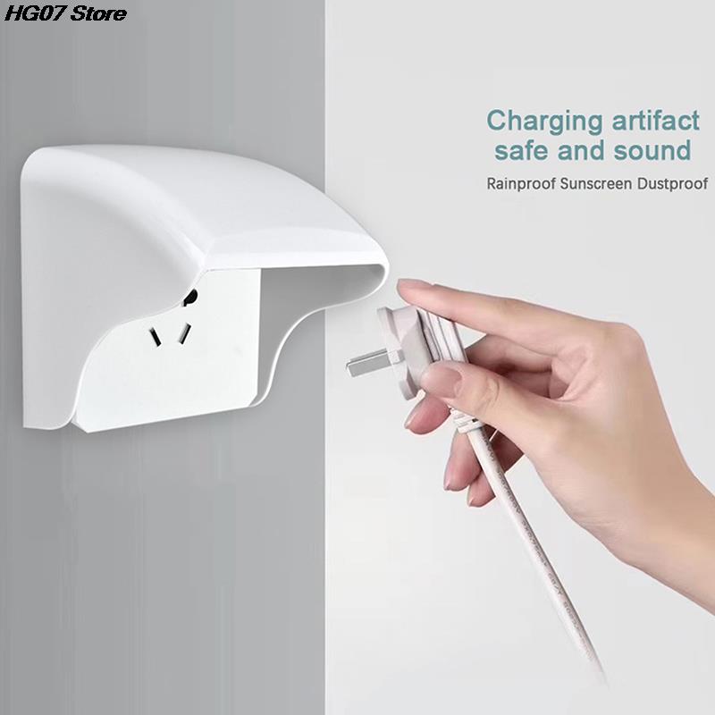 4 Colors 1PC Universal Waterproof Box Transparent Wall Electrical Socket Cover Protector Outdoor Switch Protection Cover