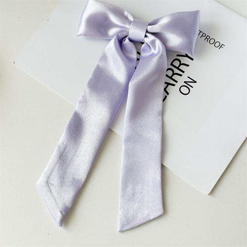 Korea Elegantní Dlouhá Stuha Saténový Mašle Sponky do Vlasů Dámské Dívčí Sponky do Vlasů Špendlíky Sponky Doplňky Sponka do Vlasů Pokrývka Hlavy