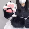 Pelo soffice morbido zampa fursuit Celebrità di Internet mostra cos comic show oggetti di scena guanti zampa canina accessori