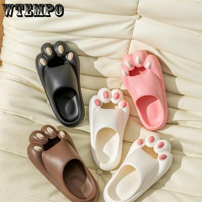 WTEMPO Mulheres Cat Claw Chinelos para Homens Meninas Verão Primavera Ao Ar Livre Slides Engraçado Animal Casais Sapatos Atacado Dropshipping