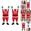 42" Climbing Christmas Hanging Santa Claus Outdoor Window Party Xmas Props Decor