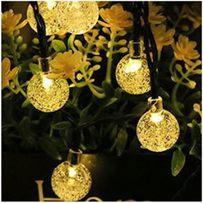 LED Solar Bubble Ball String Lights