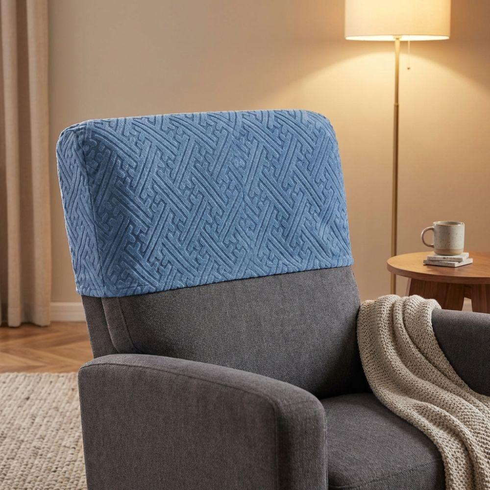 Stretchable Chair Back Protection Thickened Backrest Slipcover Elastic Chair Cover  Dining Room