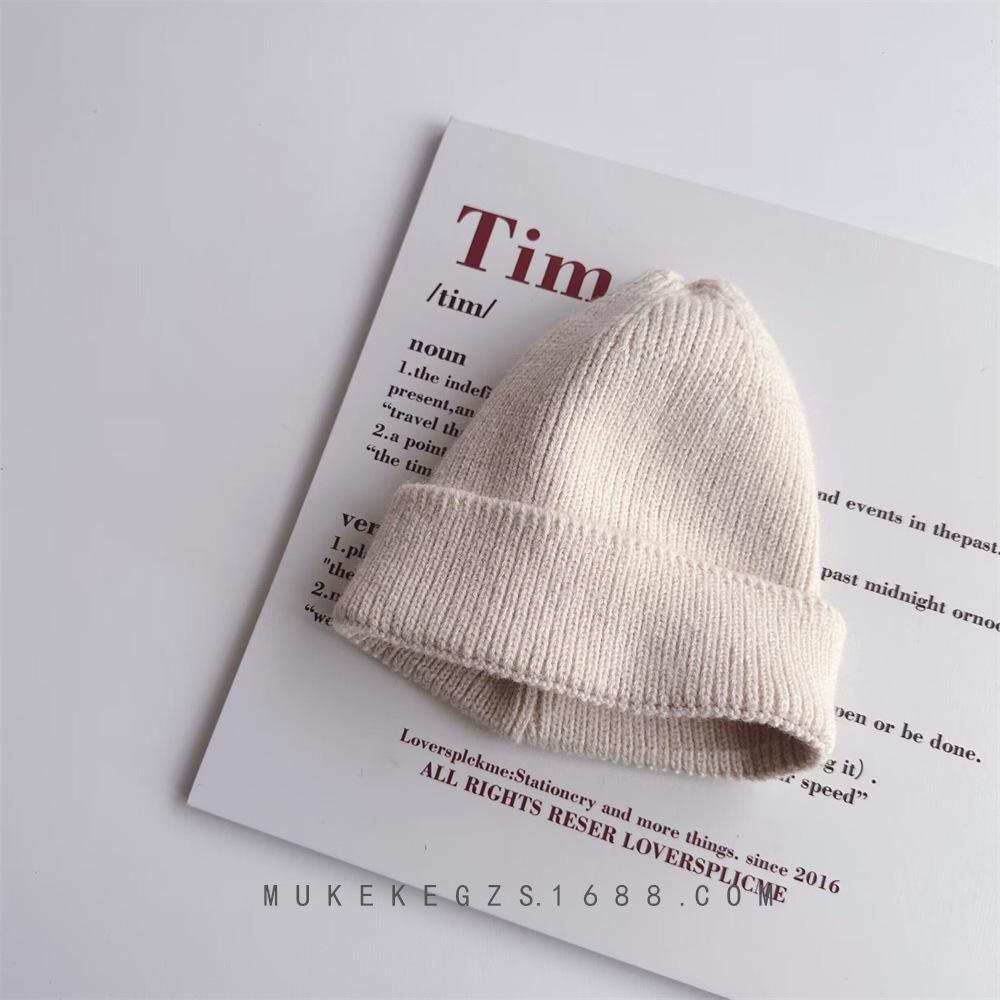 

Детская шапочка однотонная вязаная детская зимняя шапка для детей теплая вязаная крючком шапка для мальчиков и девочек шапка для малышей детский чепчик Gorras Gorro kids 48cm-53cm бежевый