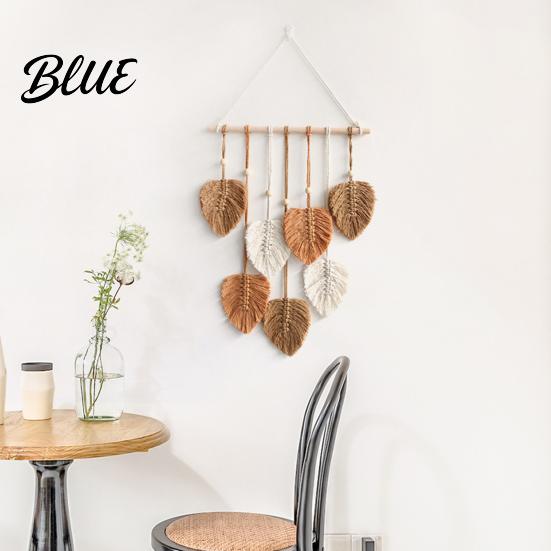 Harmony Creating Wall High Quality Macrame Handmade Large Boho Art Decor Yarn Woven Tapestry Leaf