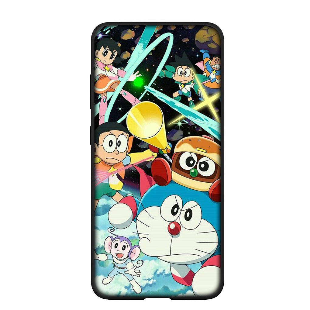 Phone Case for iPhone 17 16 15 Plus XR 16E Huawei P30 P20 Lite Redmi Note 14 12 11 13 Pro Max OPPO A60 A80 A40 A18 A38 A17 A54 Cartoon Doraemon Cover