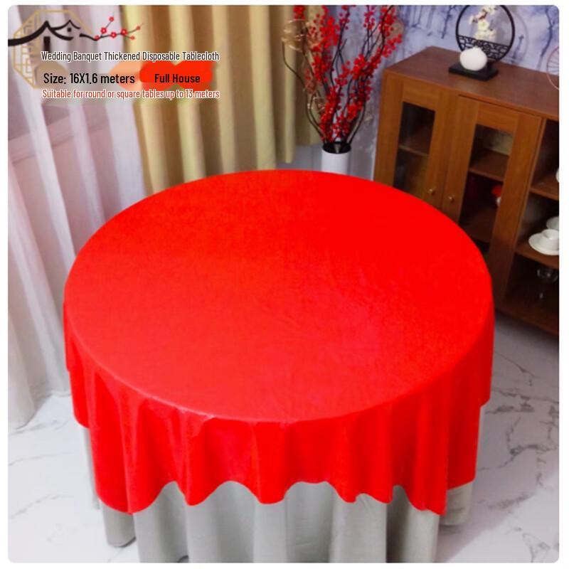 Sanbyle Disposable Celebration Round Tablecloth