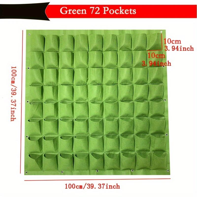 1 Packung, Ziehen Sie Ihren eigenen Garten mit diesem vertikalen hängenden Wandpflanzbeutel 18/25/36/49/64/72 Taschen