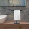 Countertop Towel Holder Stand Stainless Steel T-Shaped Bathroom Hand Towel Rack Stable Free Standing Metal Organizer No Drilling