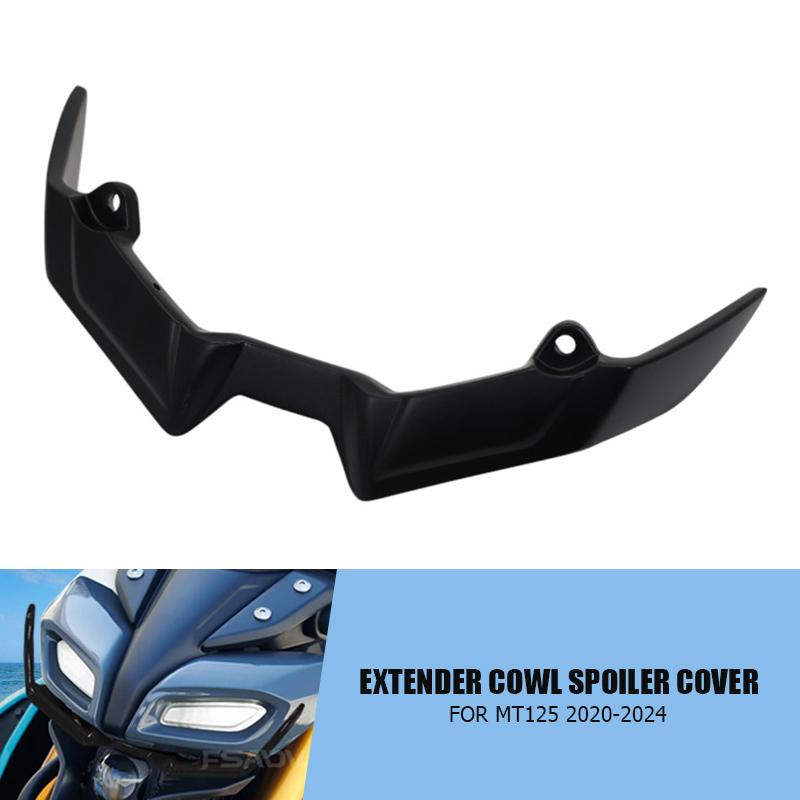 2024 Motorrad Verlängerung Extender Verkleidung Spoiler Abdeckung Vorderrad Kotflügel Schnabel Nasenabdeckung Für YAMAHA MT125 MT-125 2020-2023 2022