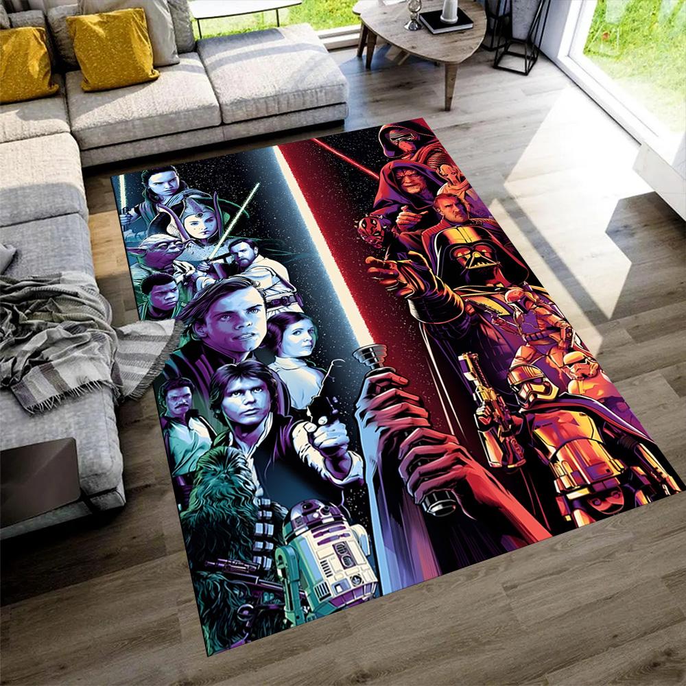 Star Wars Floor Rug Office Rug Design for Hallway Balcony Decorate room Bedrooms Antislip Carpet Office home decor Birthday Christmas Gift