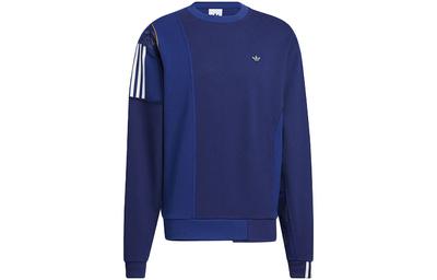 adidas Originals Sweatshirts Unisex Blue Crew Neck Moderate Regular HH9964