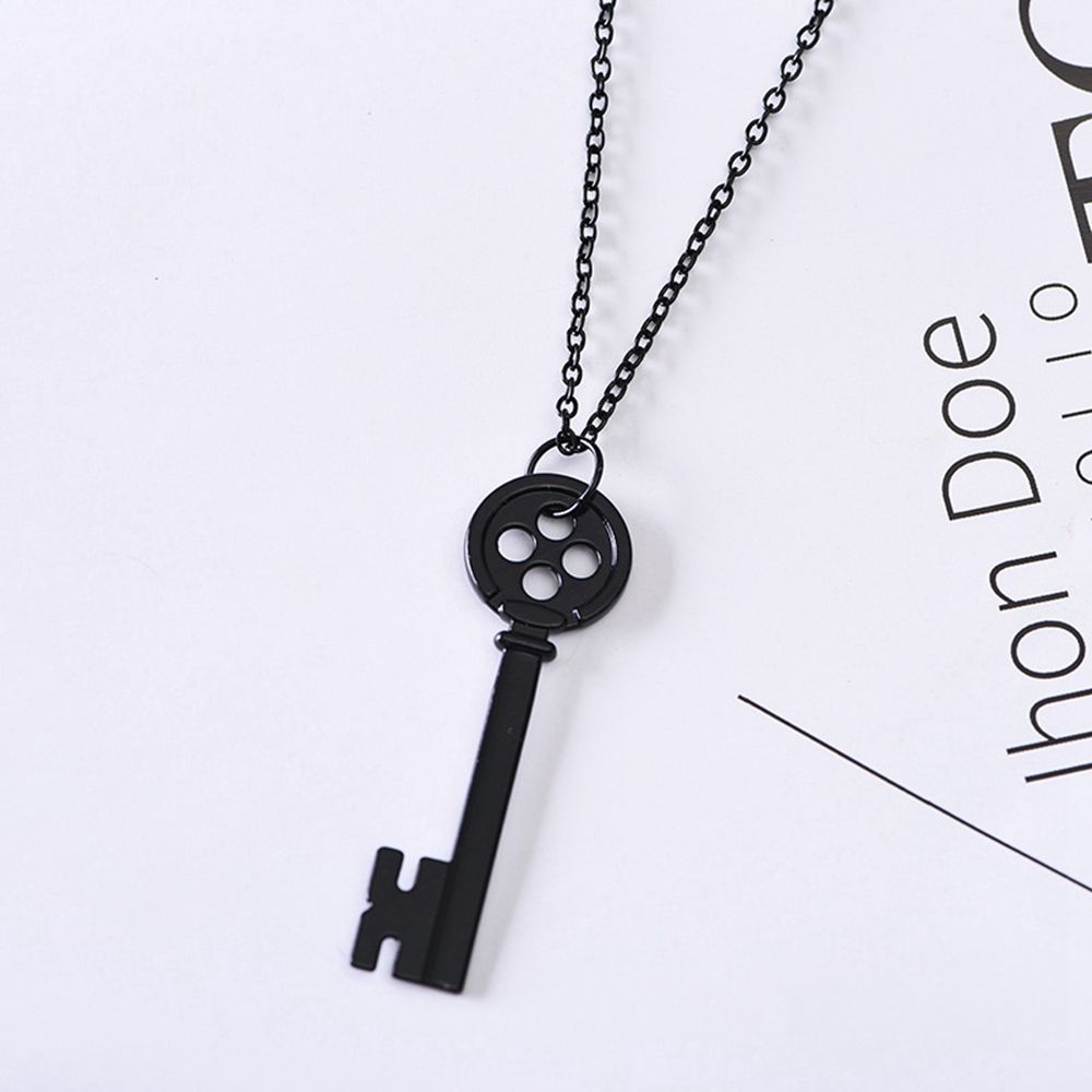 

Круглые кнопки Partyutdoor Косплей брелок ожерелье Хэллоуин аксессуары скелет реквизит ключ кулон Necklace чёрный