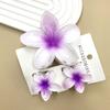 Summer Hawaiian Flower Hair Claw Clip Fashion Plastic Flower Hairpins Ponytail Clips Barrettes Beach Hair Accessories Headwear