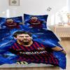 Leo Messi Fc Barcelona Print 3Pcs Bedding Setduvet Cover With 2 Bedropillowcase Home Birthday Gift