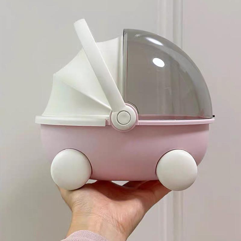 1/2pc Doll Bed Baby Stroller Storage Box with Mat for Labubu Spa Module Doll Sleep Cradle Cart Dolls Bed Furniture Acssories