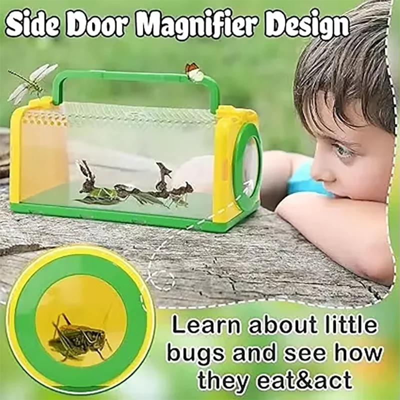 Insect Capture Cage Observation Box Butterfly Net Kids Outdoor Adventure Camping Set Kindergarten Exploration Catching Toys Gift